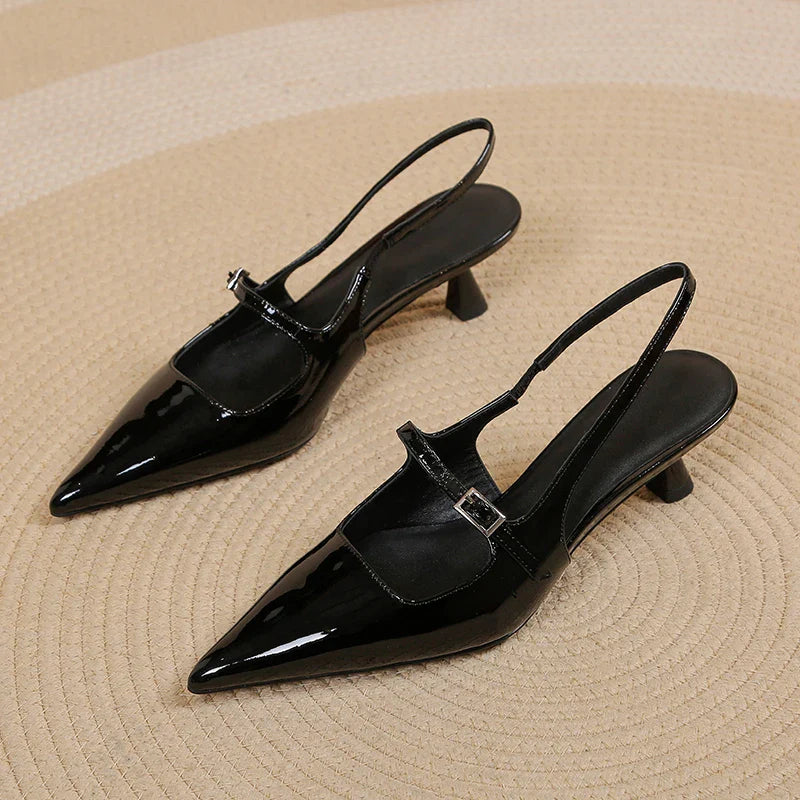 Stella | Slingback Kitten Heels