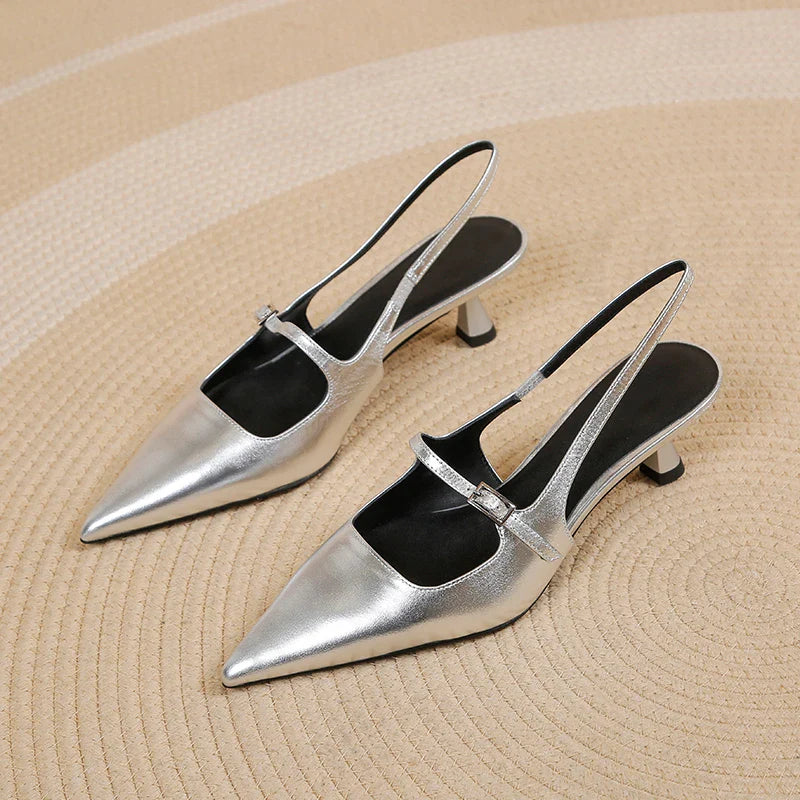 Stella | Slingback Kitten Heels