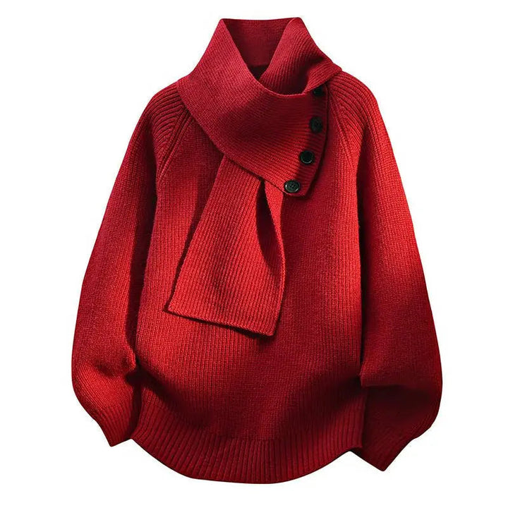 Imogen | Cozy Scarf-Neck Sweater