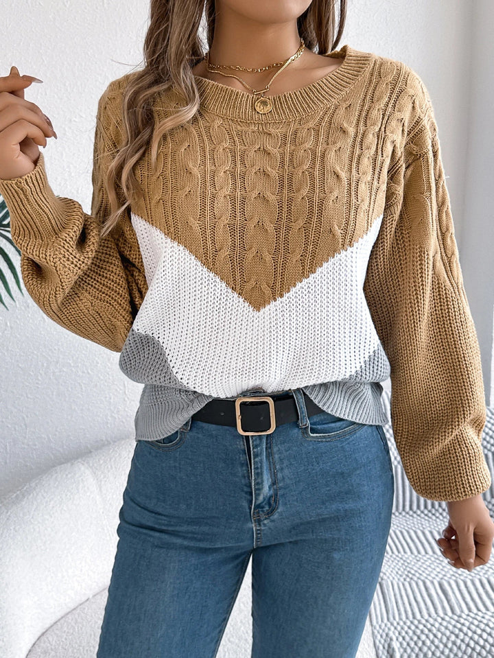 Flora | Chevron Stitch Pullover