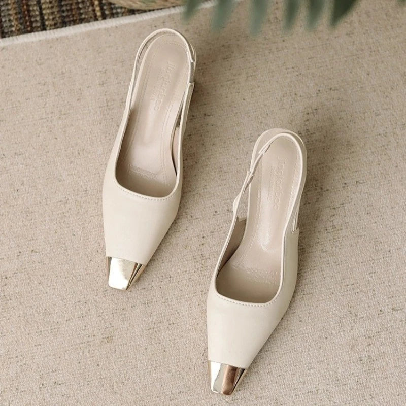 Layla | Pointed Toe Slingback Heels