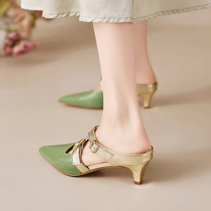 Zelle Genuine Leather Mules