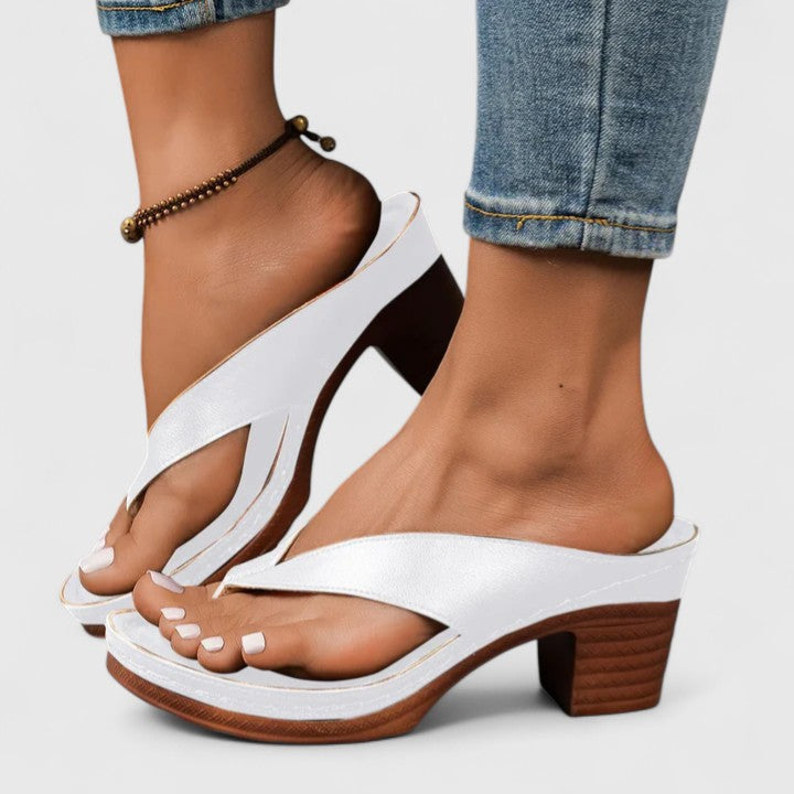 Orthopedic Occasion Real Leather Heels
