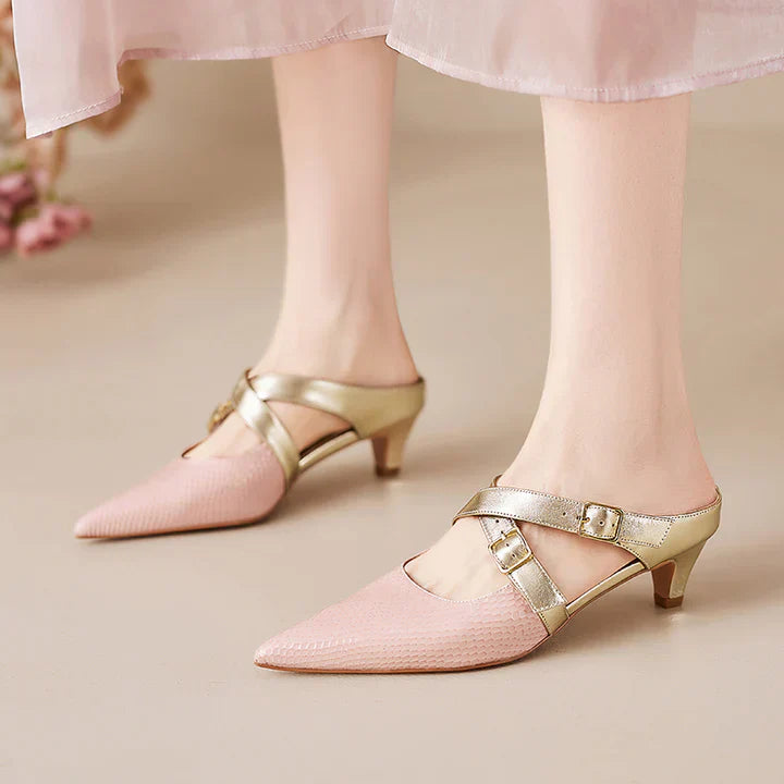 Zelle Genuine Leather Mules