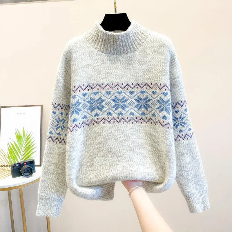 Isabella | Snowflake Knit Sweater