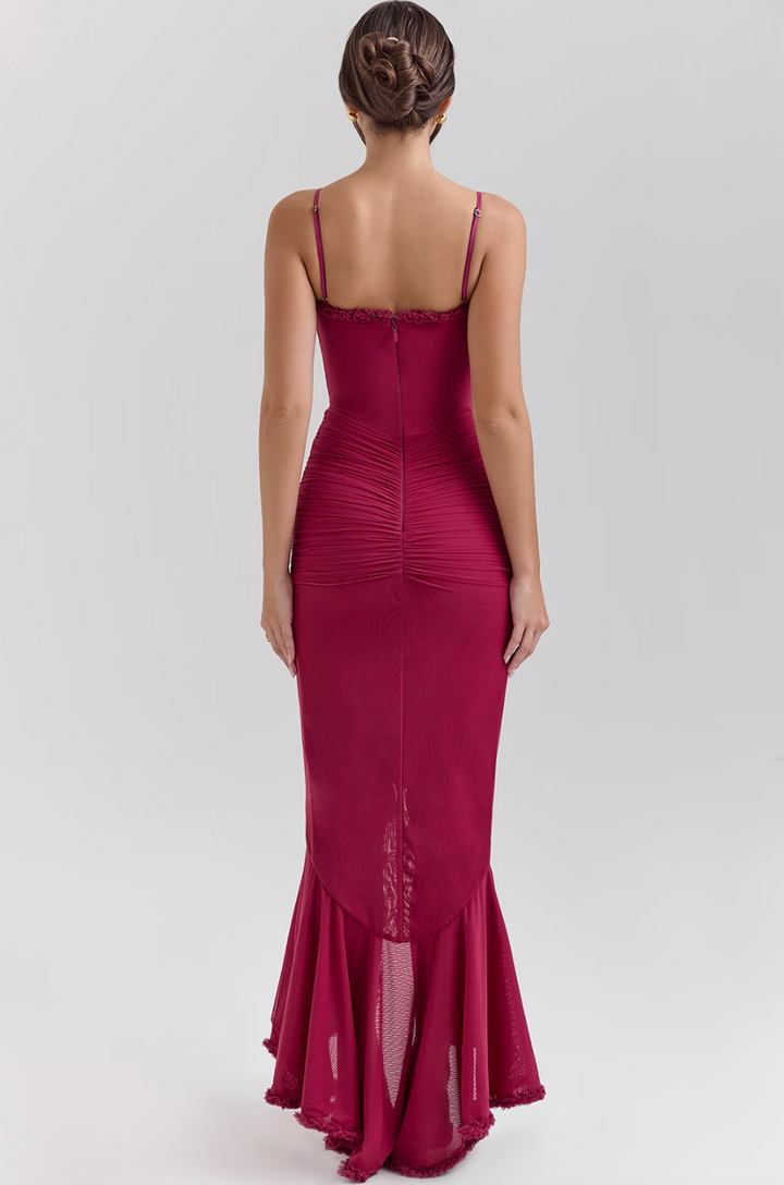 Alexandra | Women's Wedding Guest Lace Ruched Dress