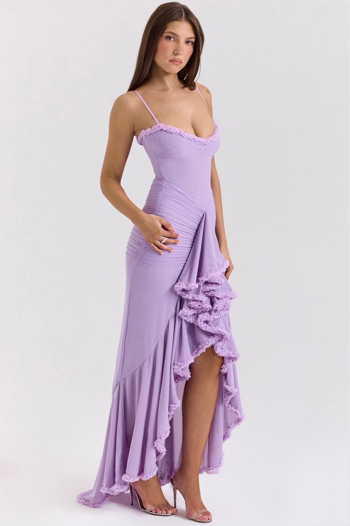 Alexandra | Women's Wedding Guest Lace Ruched Dress