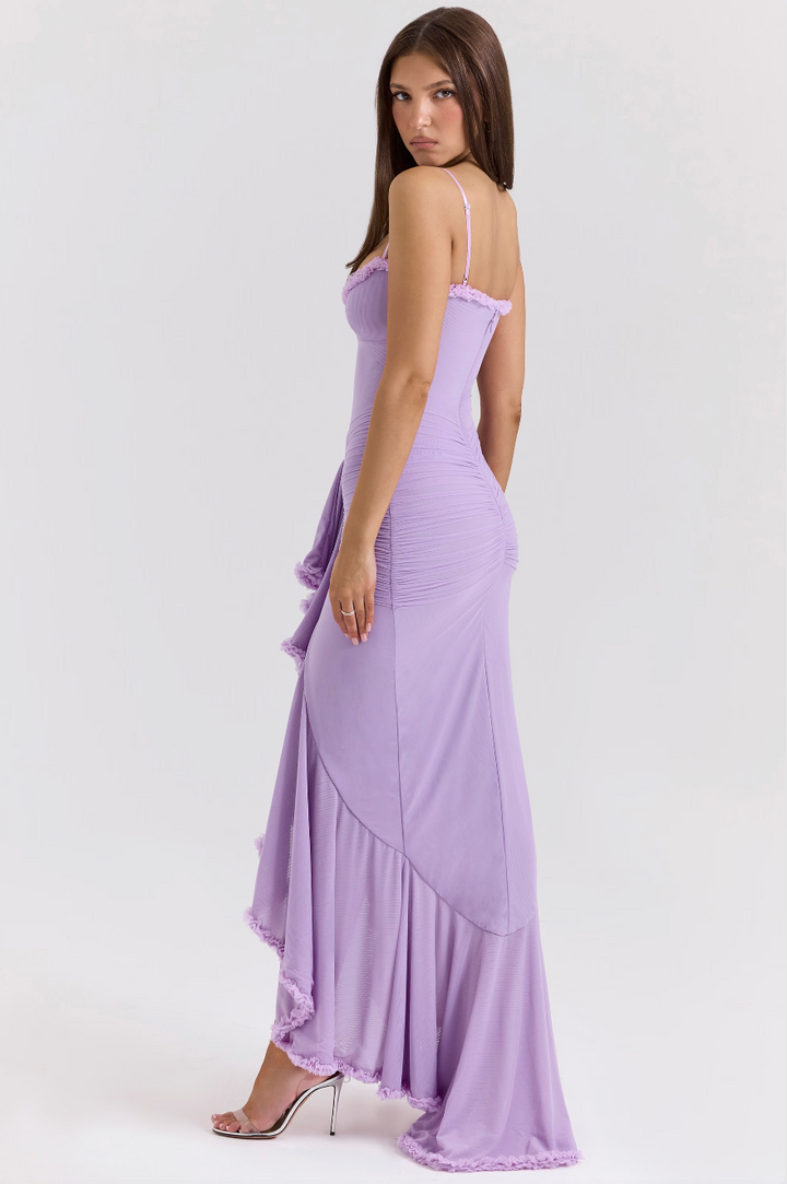 Alexandra | Women's Wedding Guest Lace Ruched Dress