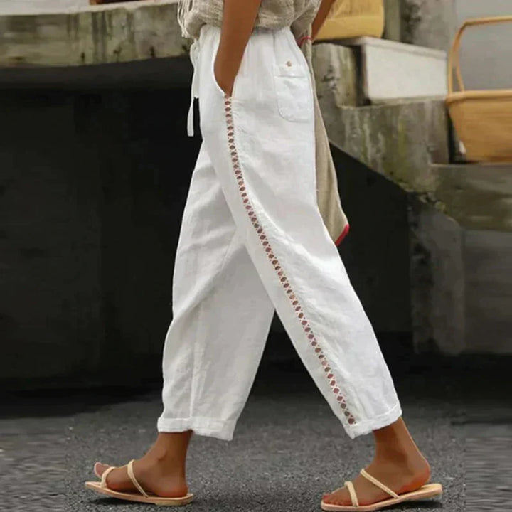 Women's Pants | High Waist Striped