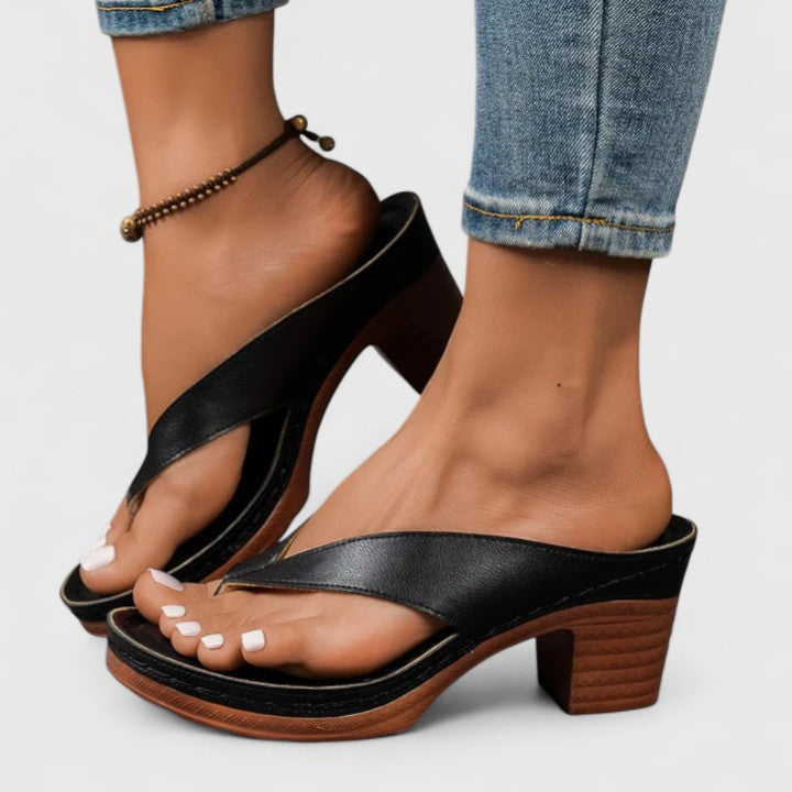 Orthopedic Occasion Real Leather Heels