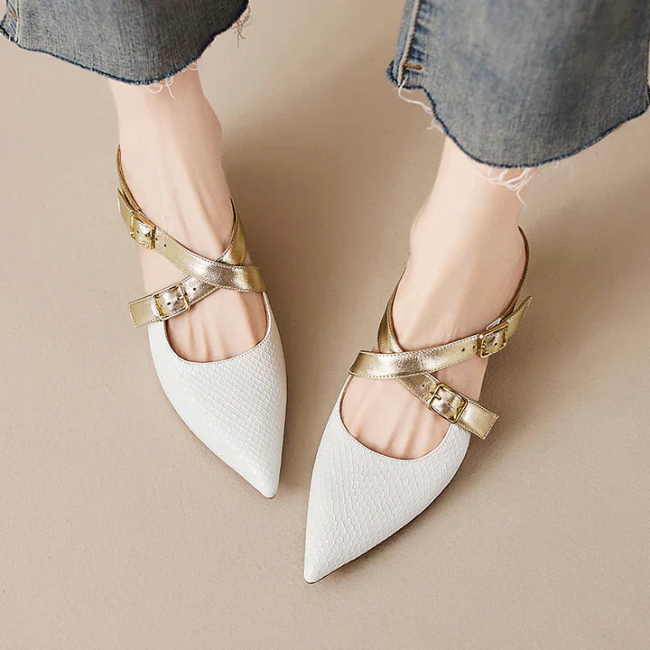 Zelle Genuine Leather Mules