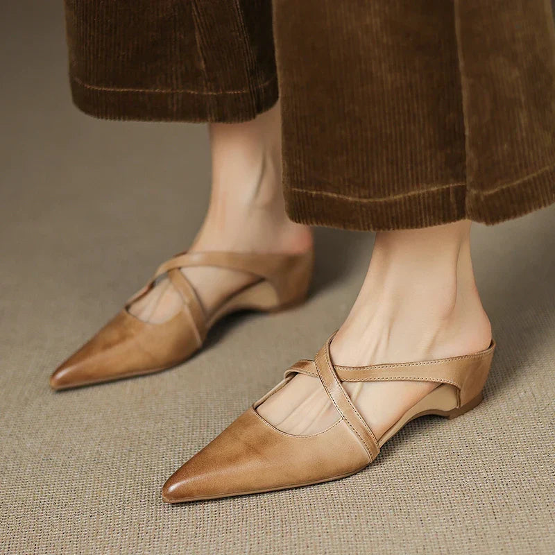 Aluna™ | Genuine Leather Mules