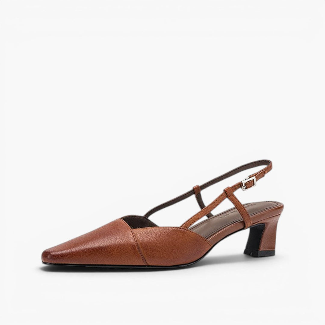 Serelle | Leather Slingback Heels