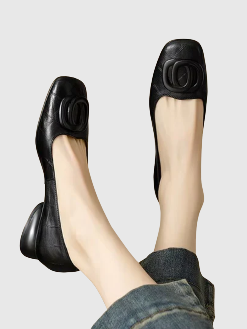Opium Leather Flats
