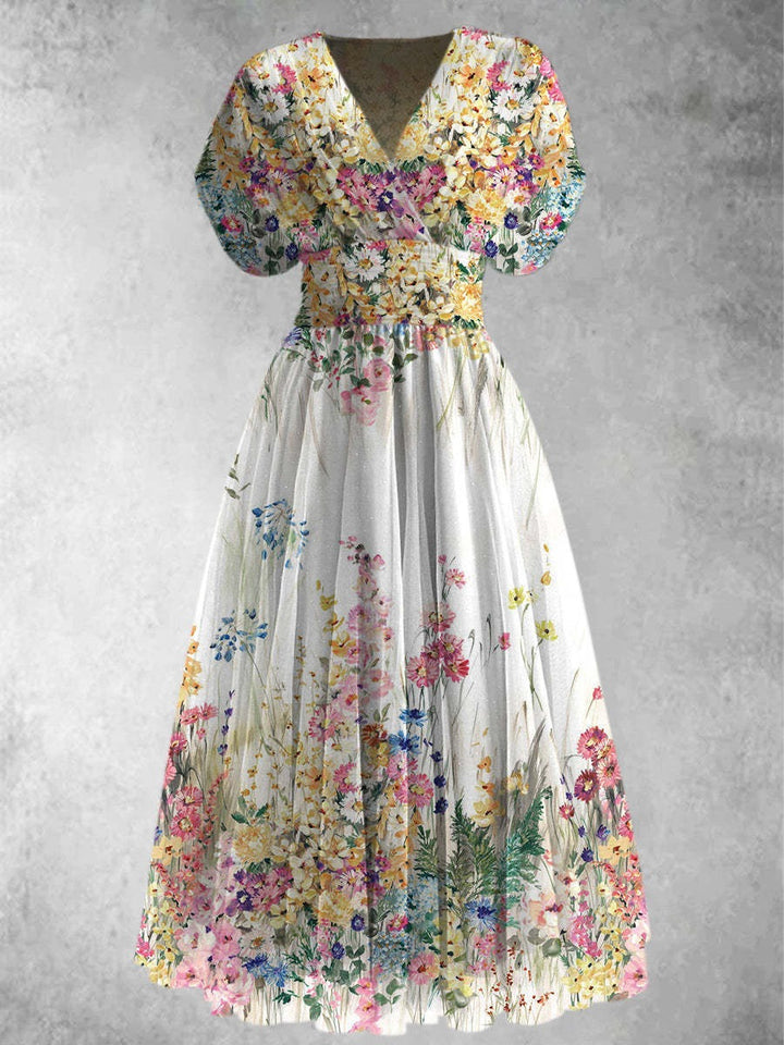 Rosalinda | Short Sleeve Maxi Dress