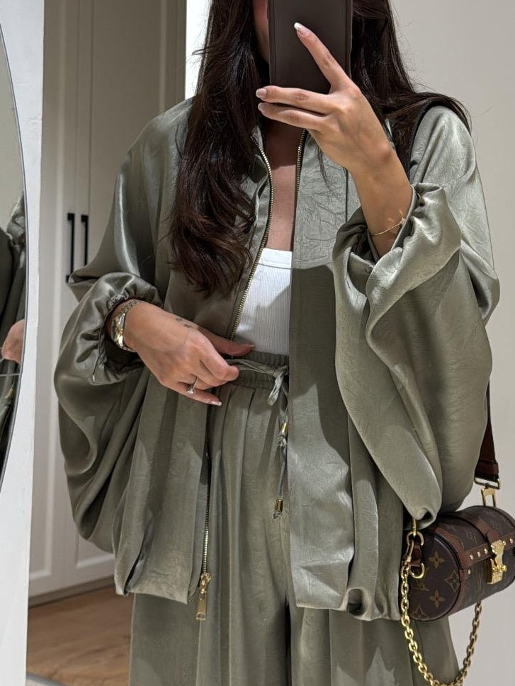 Maribel™ | Jacket + Drawstring Pants Casual Two-piece Suit