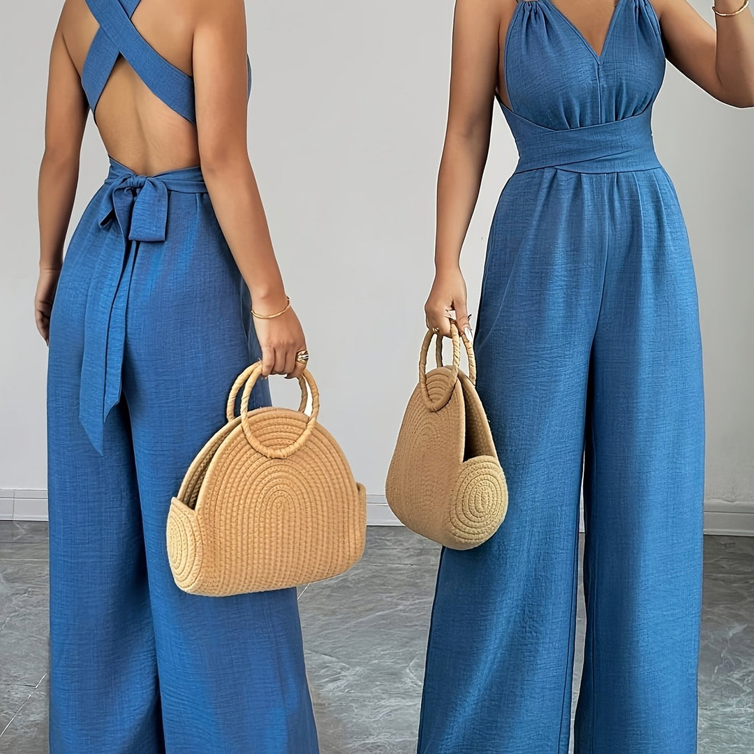 Emily | Elegant Linen and Cotton Jumpsuit