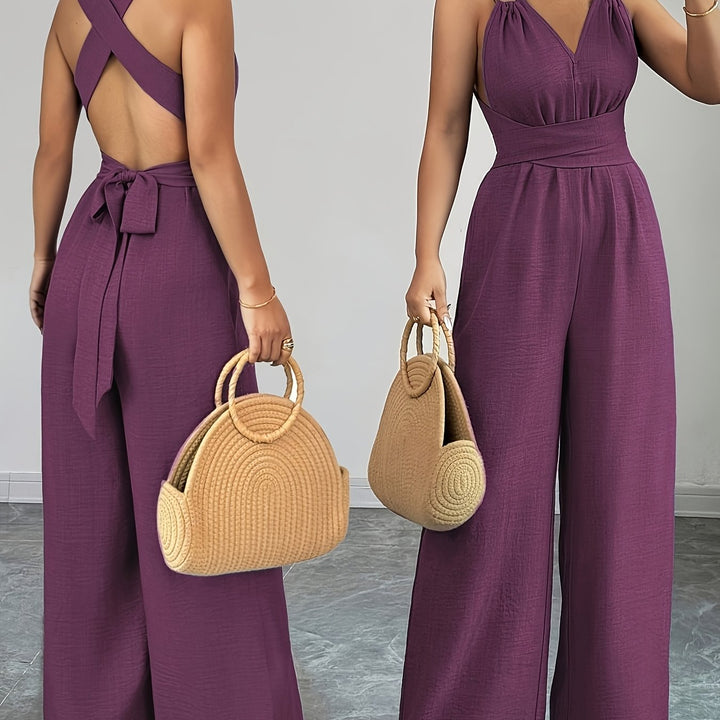 Emily | Elegant Linen and Cotton Jumpsuit