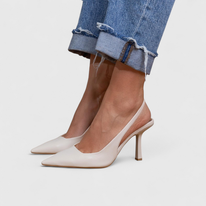 Feminine Orthopedic Real Leather Heels