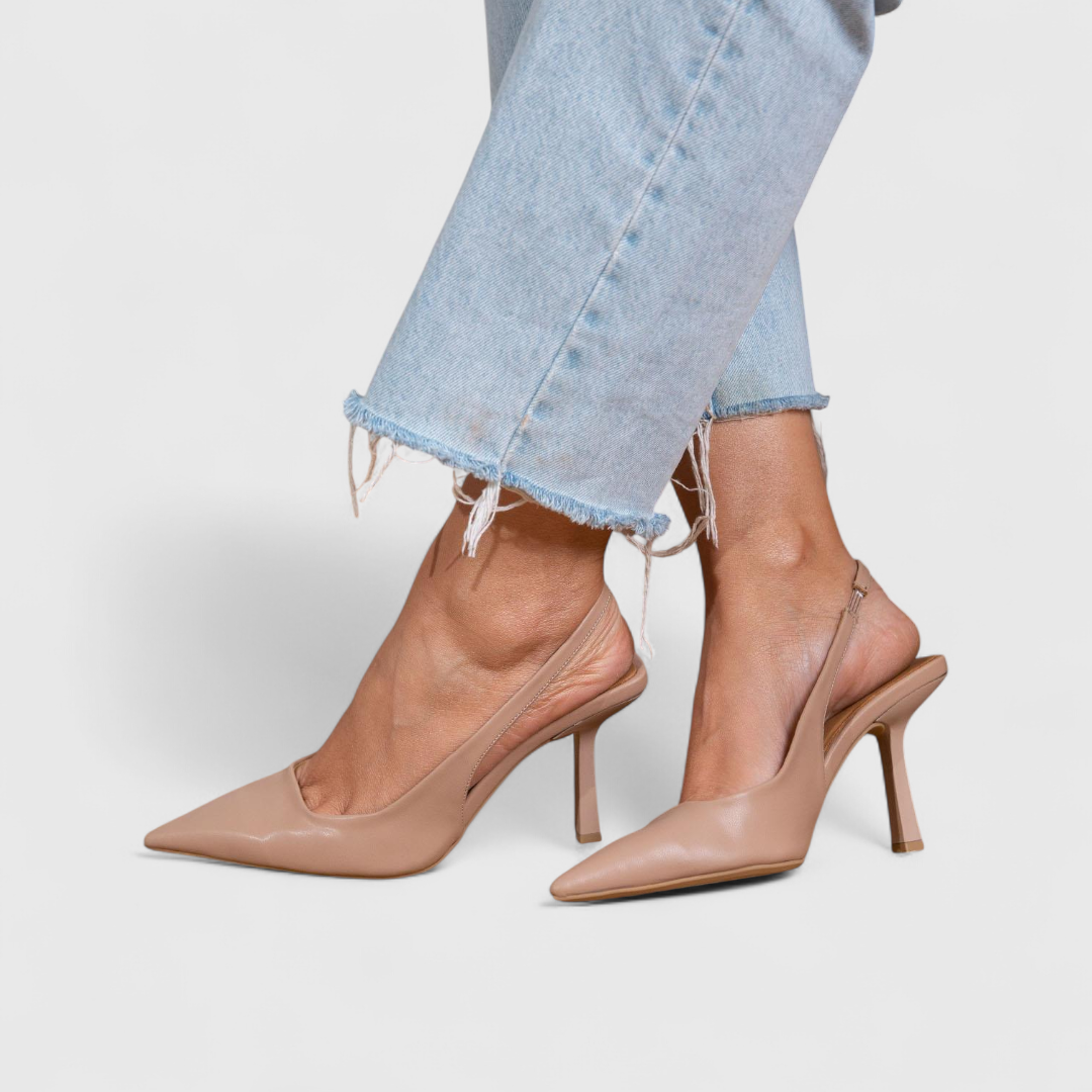 Feminine Orthopedic Real Leather Heels