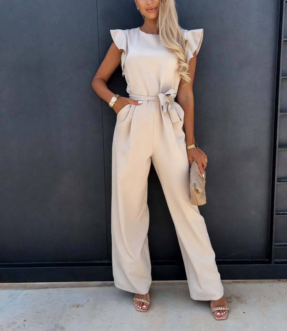 Nuria Jumpsuit with Adjustable Waist