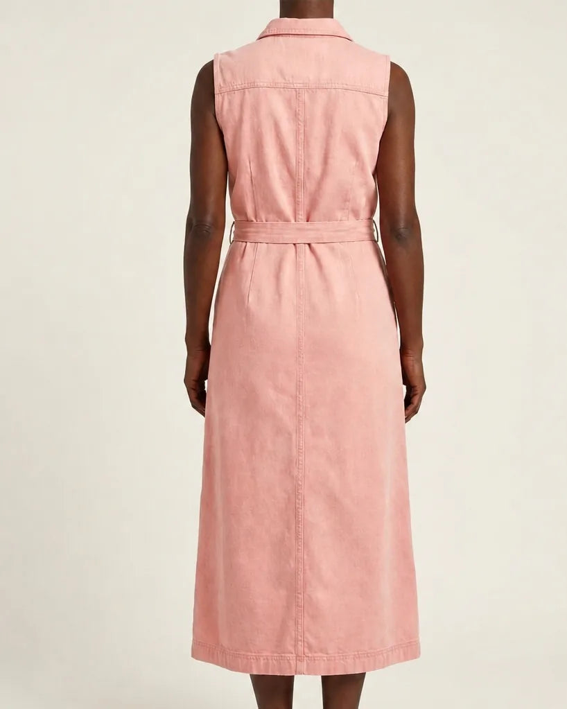 Ines | Classic Denim Maxi Dress
