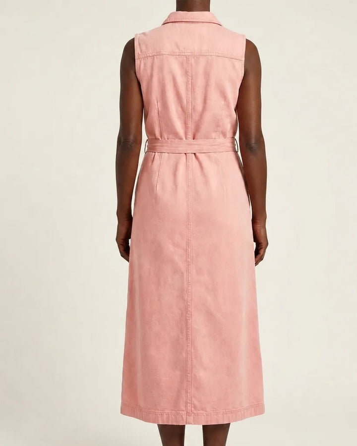 Ines | Classic Denim Maxi Dress