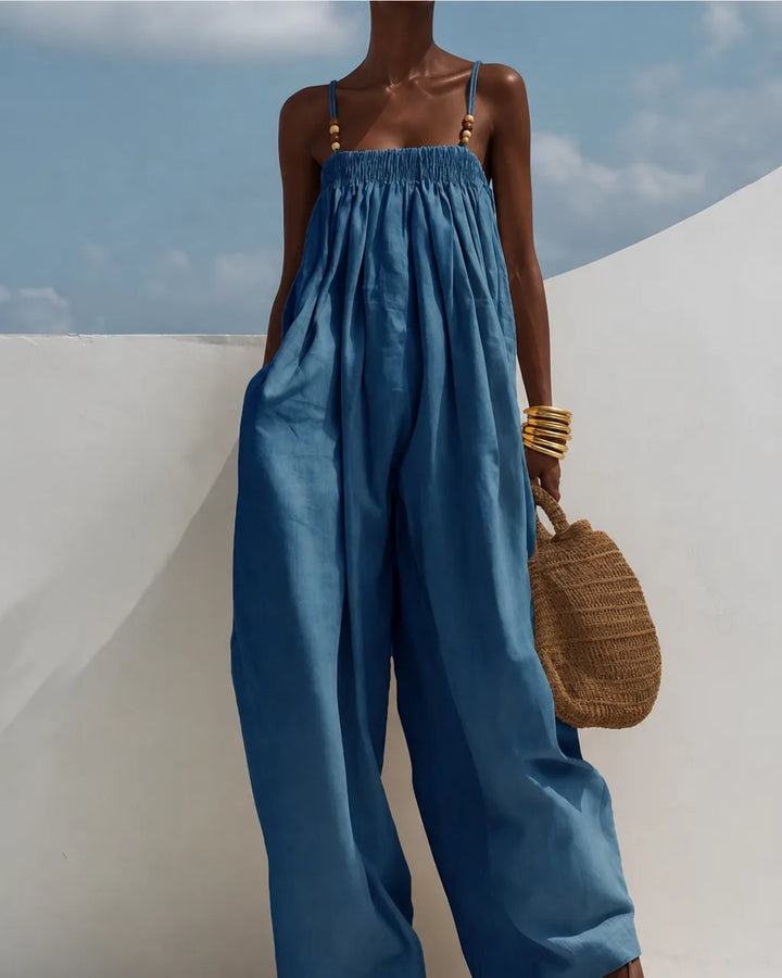 Manon | Wide-Leg Denim Jumpsuit