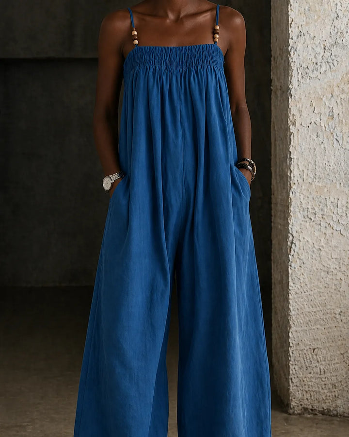 Manon | Wide-Leg Denim Jumpsuit