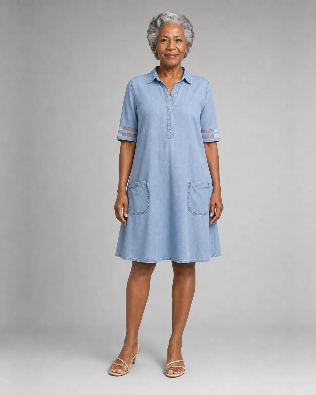 Tiana | Figure-Flattering Denim Dress