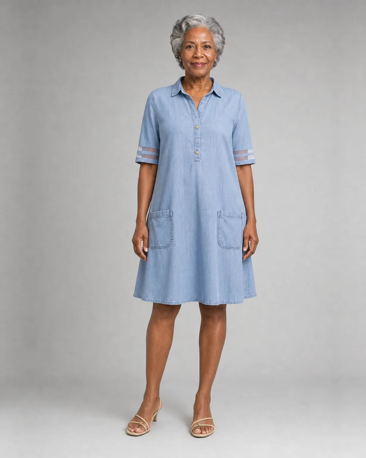 Tiana | Figure-Flattering Denim Dress