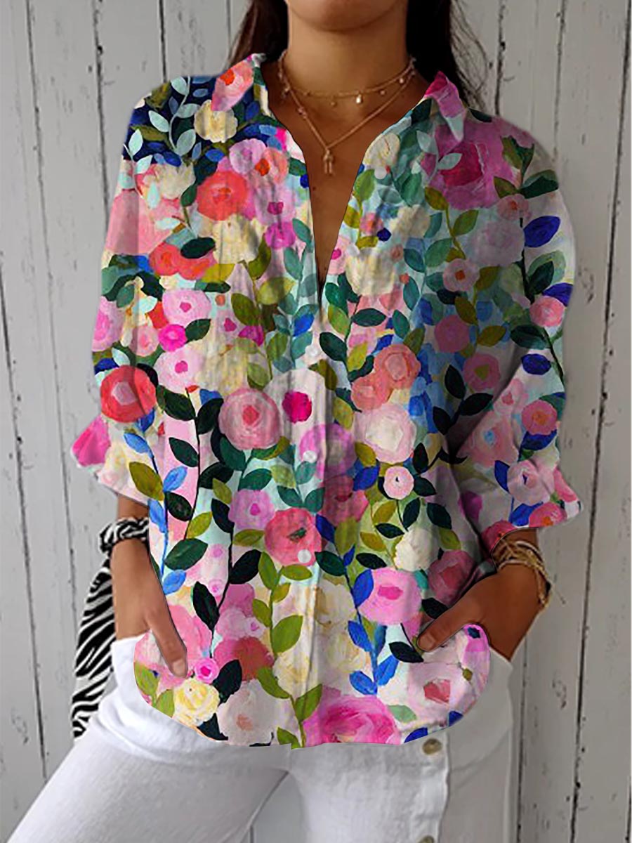Frances – Floral Print Blouse