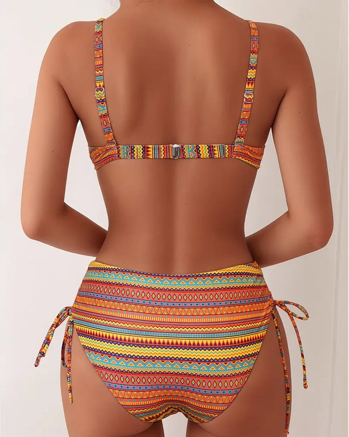 Rose™ | Two Piece Swimsuit with Striped Print