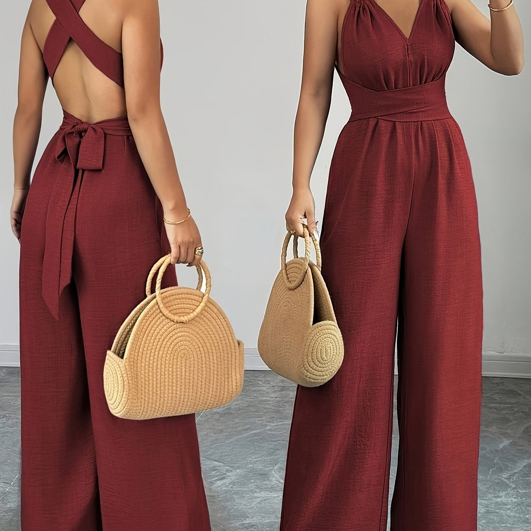 Emily | Elegant Linen and Cotton Jumpsuit