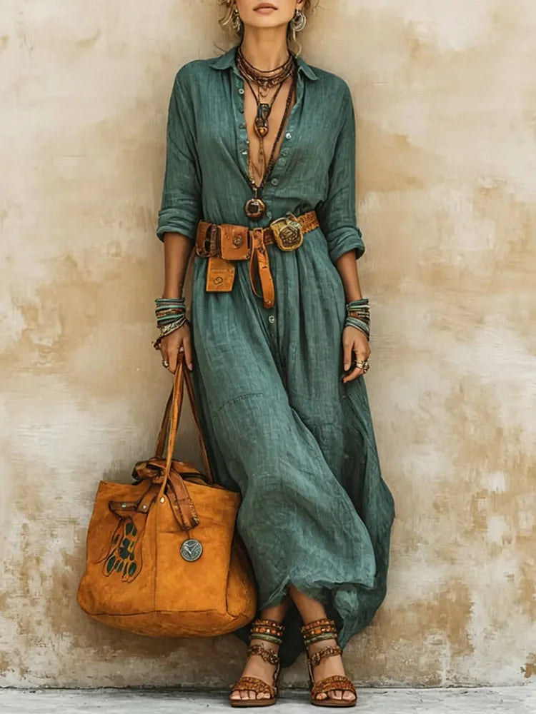 Maren™ | Art-Print Shirt Dress