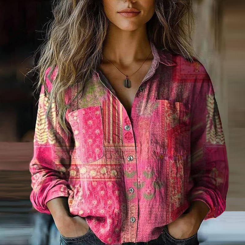 Rebecca™ | Bohemian Pattern Vintage Blouse