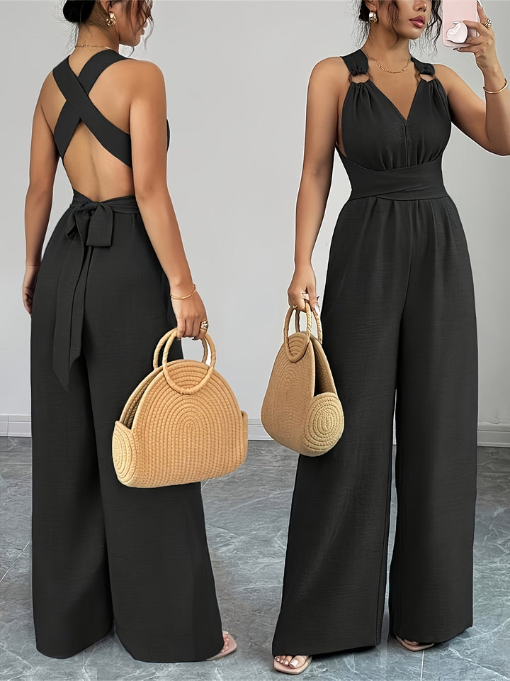 Emily | Elegant Linen and Cotton Jumpsuit