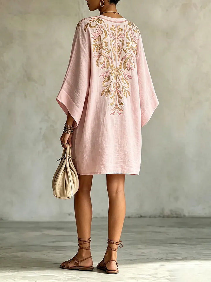 Ottilie™ | Soft Floral V-Neck Dress