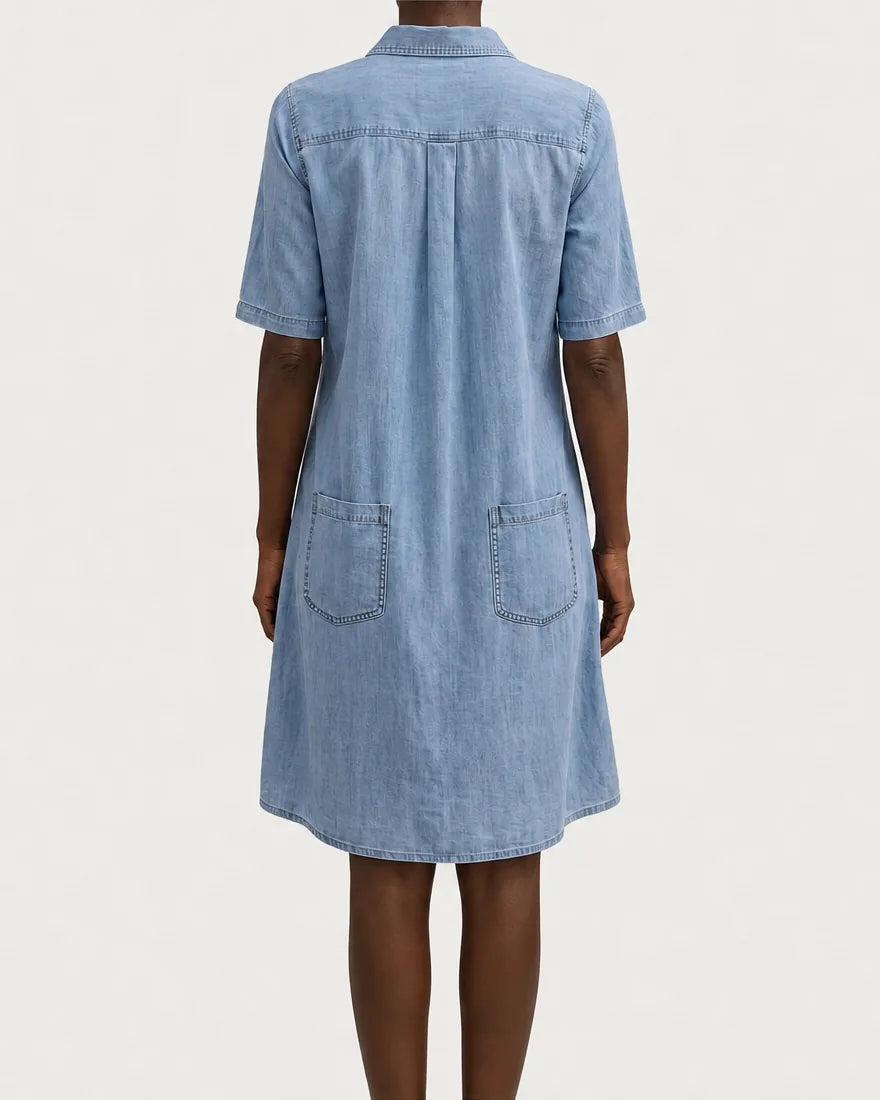 Wonda | Faded Denim Shirt Dress