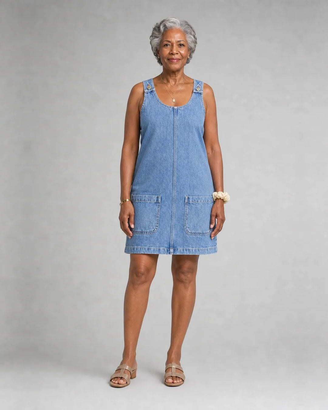 Danielle | Relaxed Denim-Look Dress