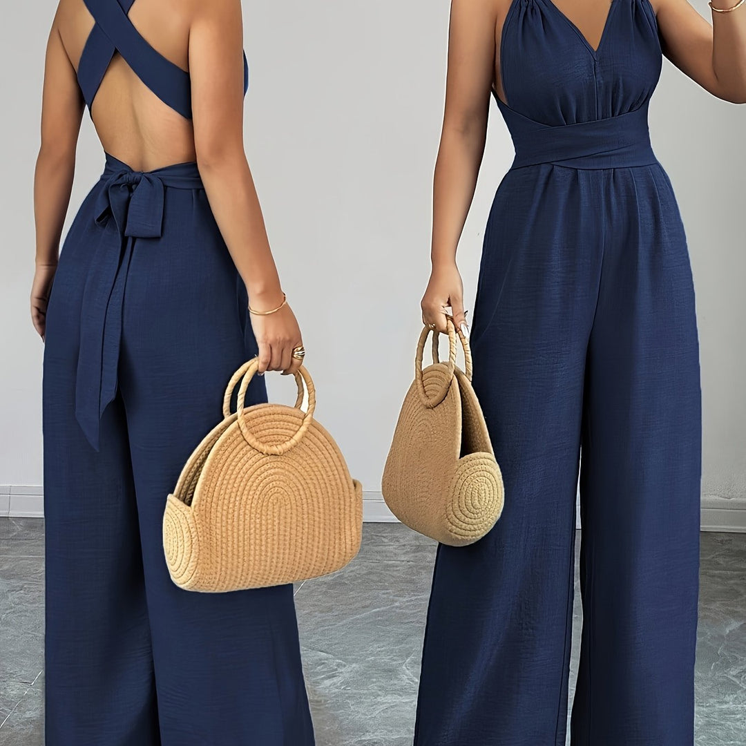 Emily | Elegant Linen and Cotton Jumpsuit