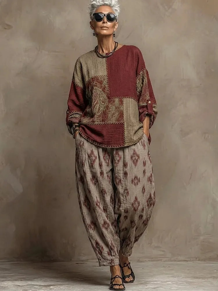 Paloma™ | Paisley Top & Trouser Set