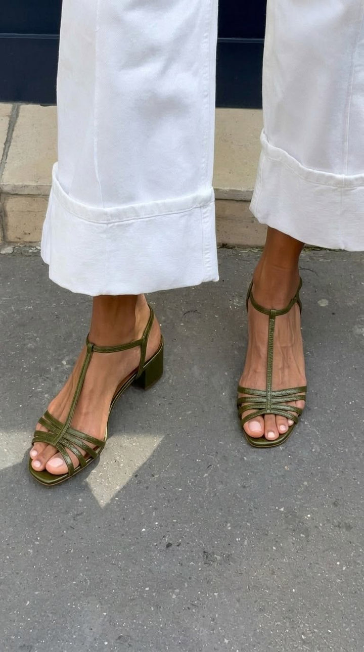 Allegra | Golden Sandals Everyday Elegance