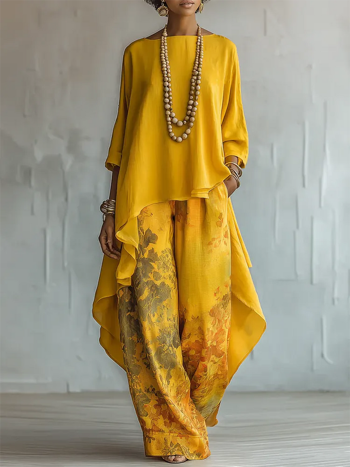 Cecilia™ | Artistic Floral Two-Piece Set