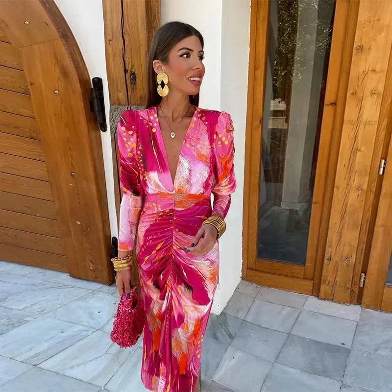 Anastasia | Women's Wedding Guest Wrap Maxi Dress Evening