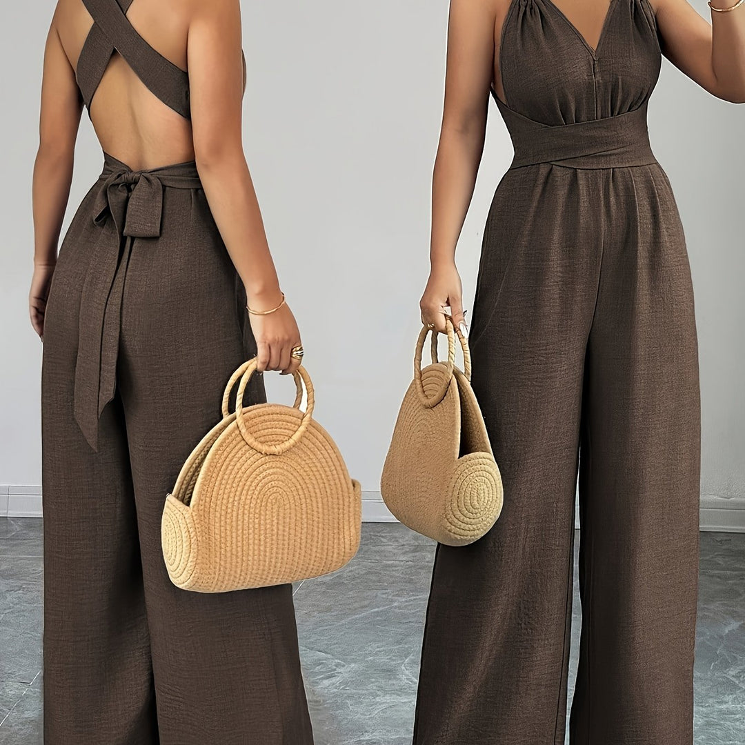 Emily | Elegant Linen and Cotton Jumpsuit
