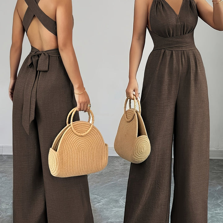 Emily | Elegant Linen and Cotton Jumpsuit