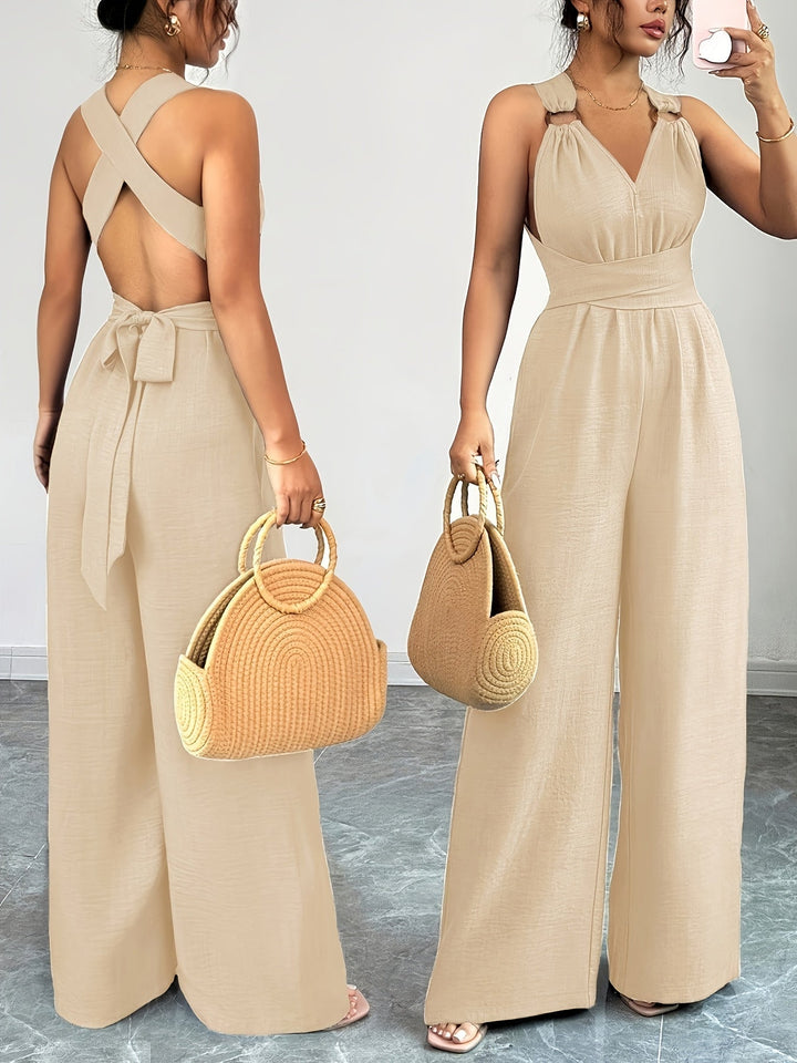 Emily | Elegant Linen and Cotton Jumpsuit
