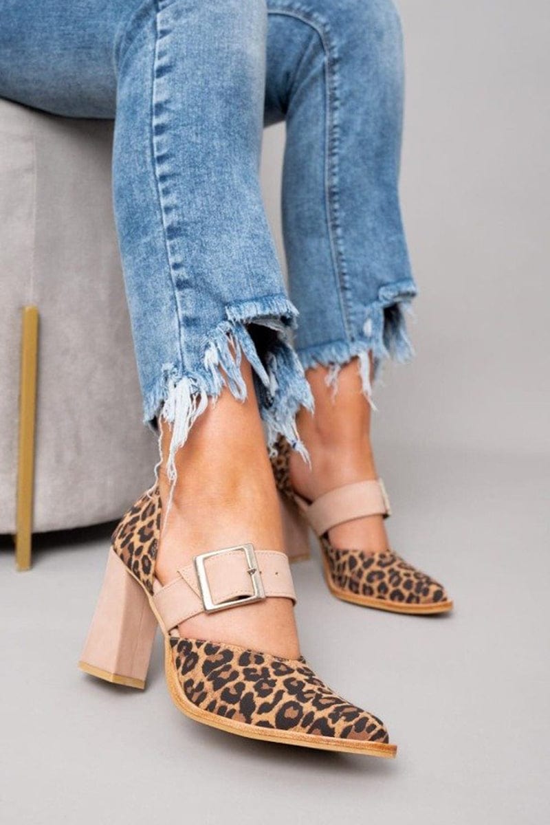 Barbara | Bold Leopard Print Block Heels