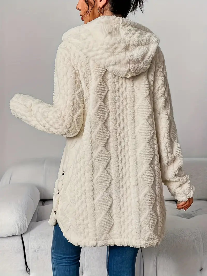 Adriana | Plush Hooded Cardigan